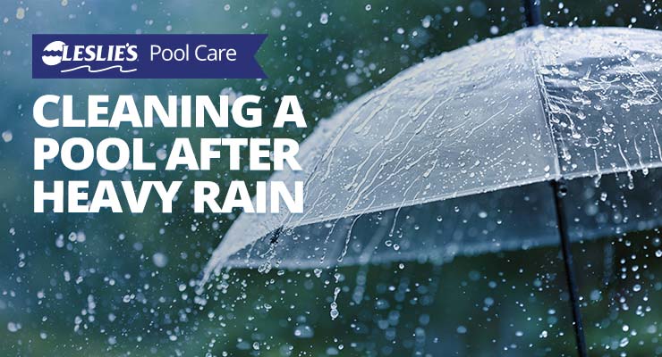 Cleaning a Swimming Pool After Heavy Rain
