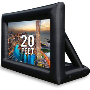 inflatable outdoor projector screen for thanksgiving party
