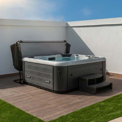 hot tub outside