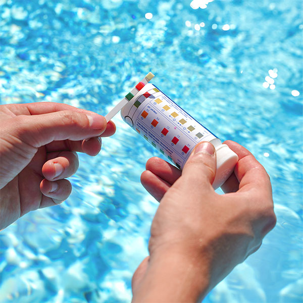 Pool water test strips