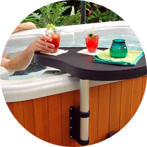 Hot tub drink tray