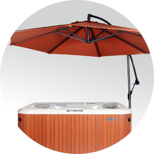 Hot tub umbrella