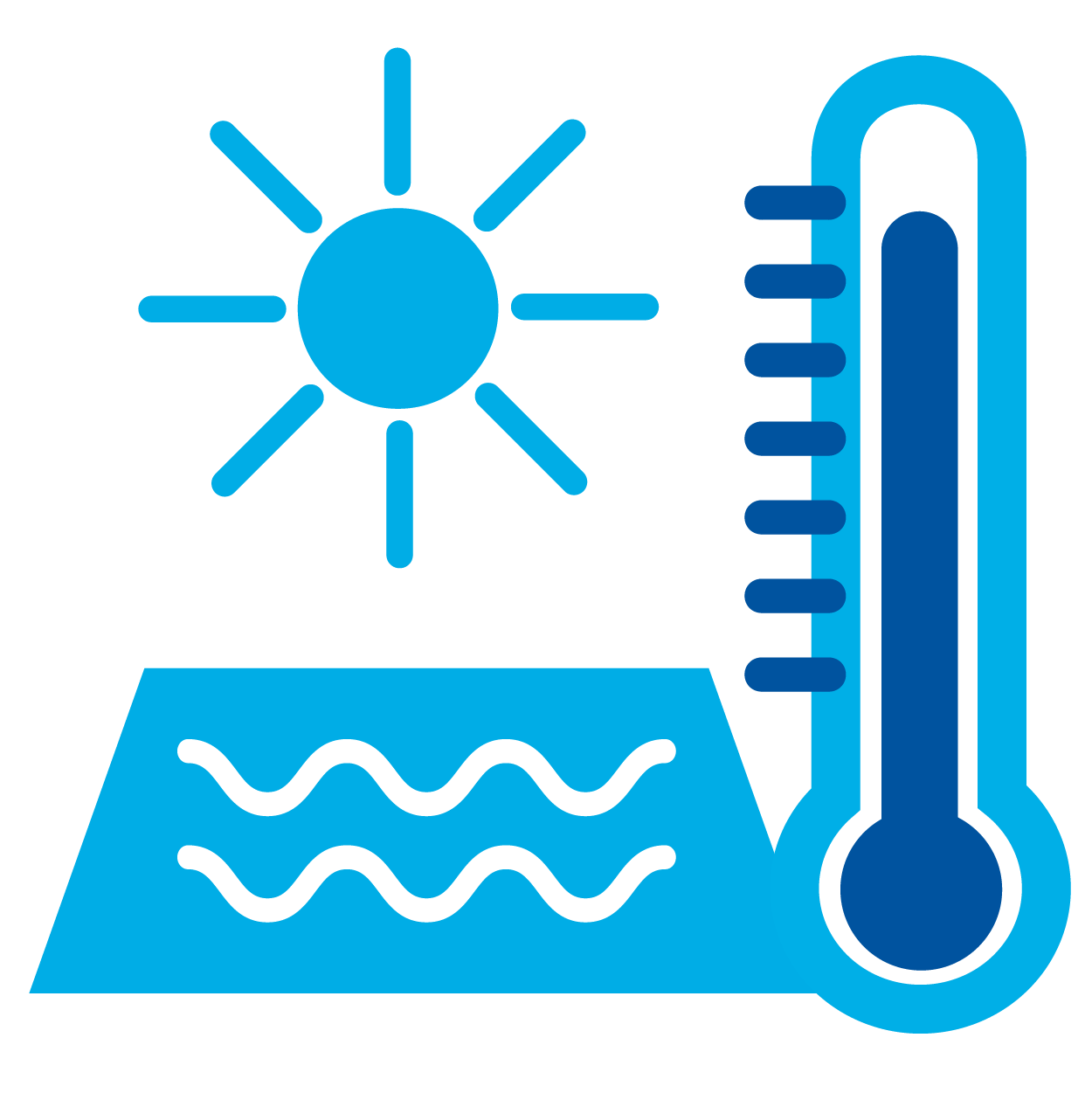 Hot weather and pool temperatures