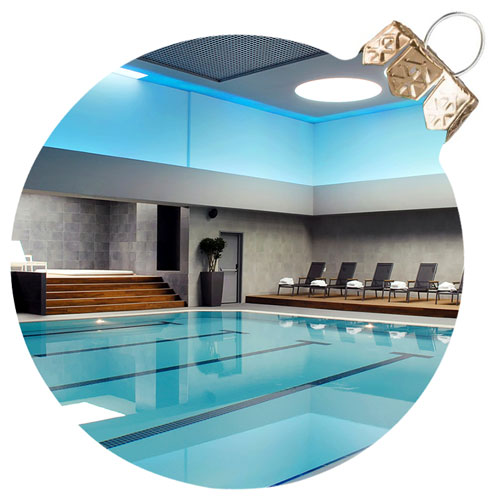 quiet indoor swimming pool