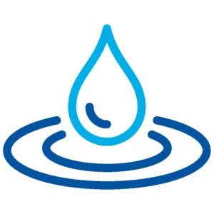 Pool water droplet