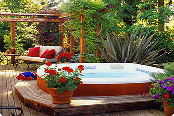 Landscaping Ideas For Your Outdoor Hot Tub This Spring