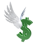 dollar_sign_with_wings_150_wht_13589 - purchased from PresenterMedia (PM)