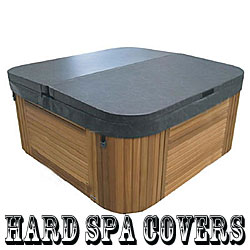 hard spa cover shown