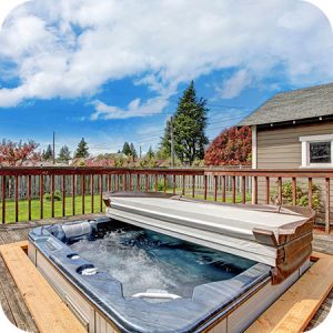 open the hot tub cover a couple times each week to allow it to dry