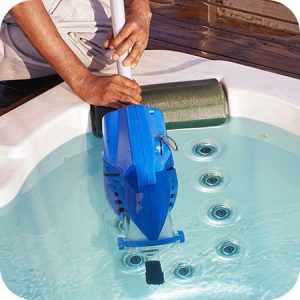 clean the hot tub regularly