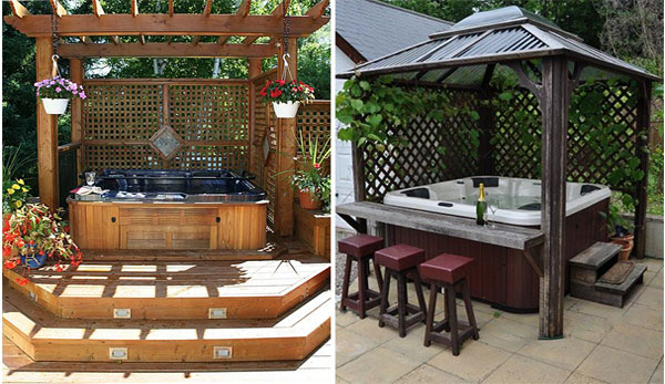 15 Hot Tub Deck Surround Ideas