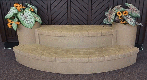 hot tub steps with handrail