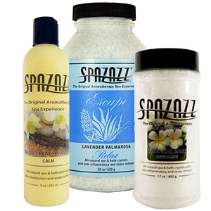 spazazz aromatherapy products are a great alternative to epsom salts in a hot tub