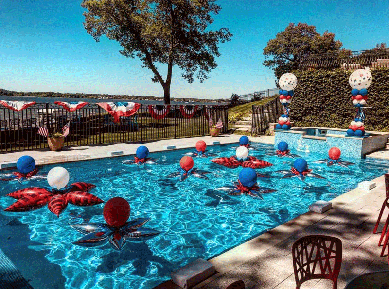  Red White And Blue Float