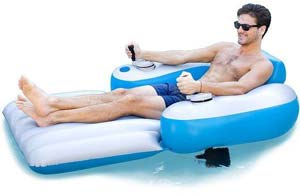 pool candy motorized inflatable lounge