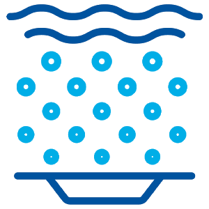 air bubbles from return jet