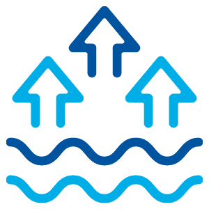 high water saturation in an above ground pool