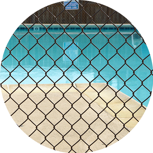 chain link pool fence