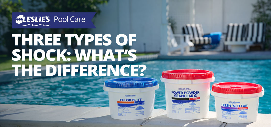 three types of pool shock: what's the difference?
