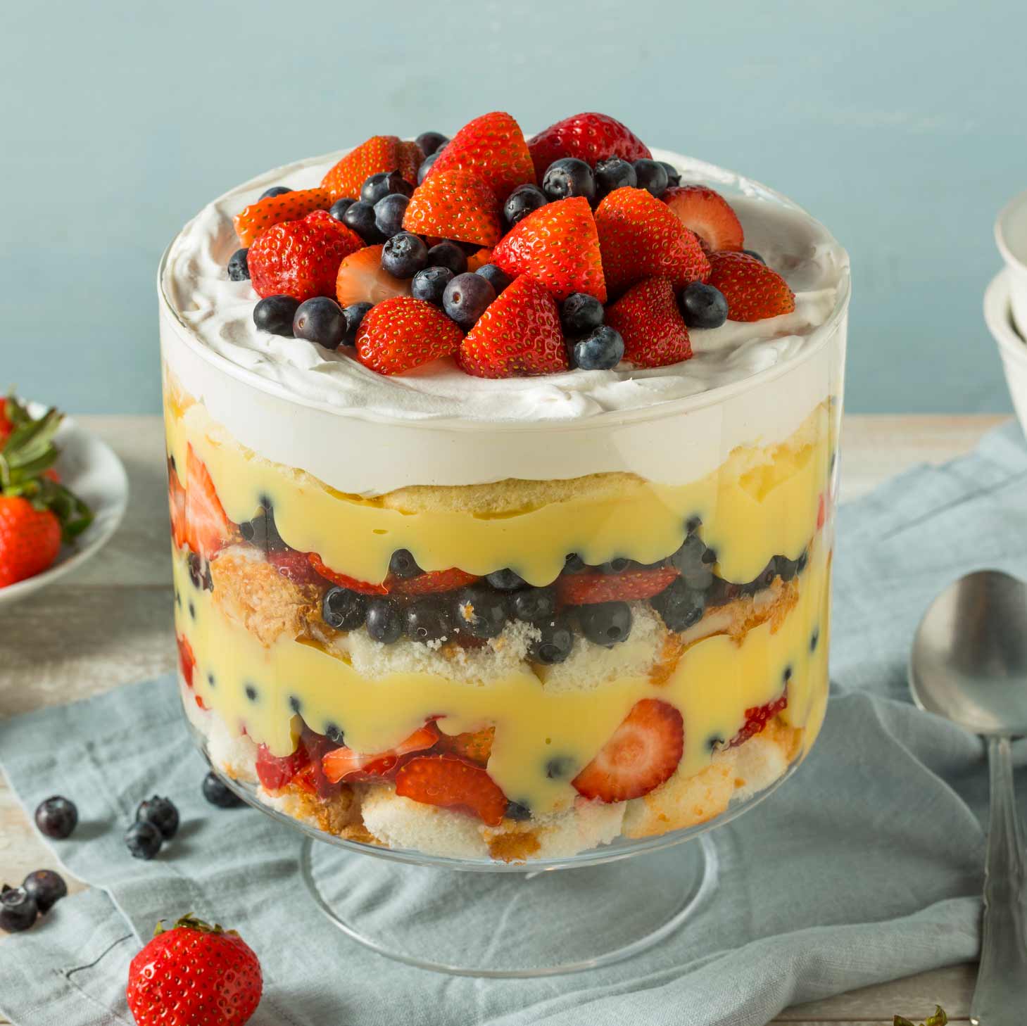 Berry Trifle dessert