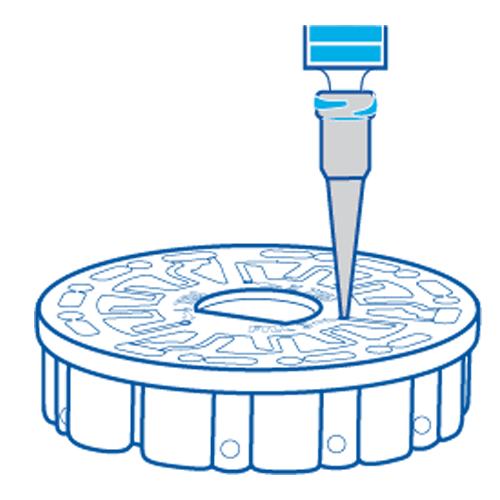 How to fill an AccuBlue Home water test disk