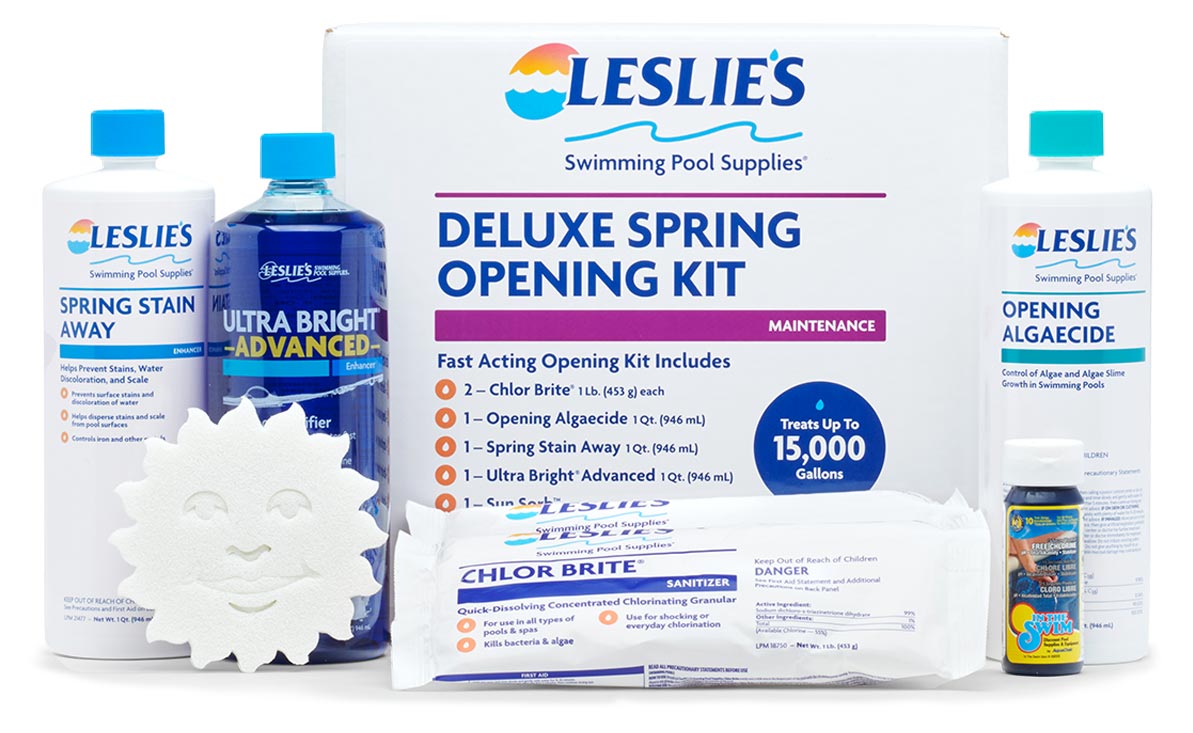 Leslie's Spring Pool Opening Kit, in the Deluxe size