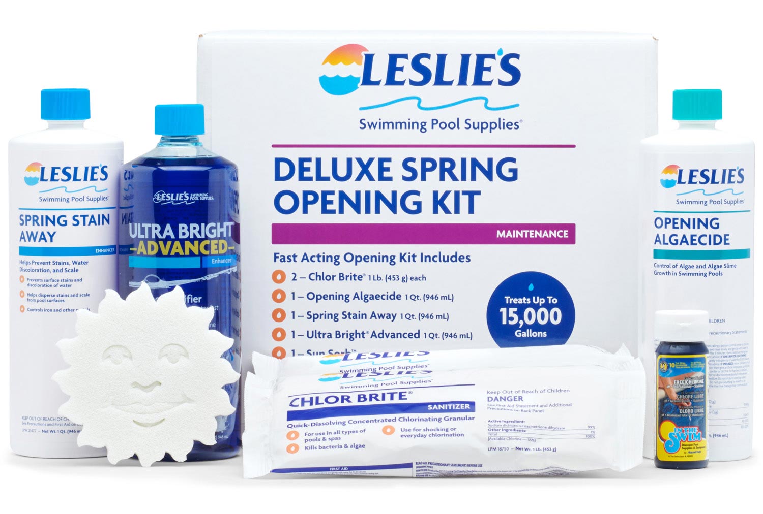 Leslie's Deluxe Spring Pool Opening Kit Contents