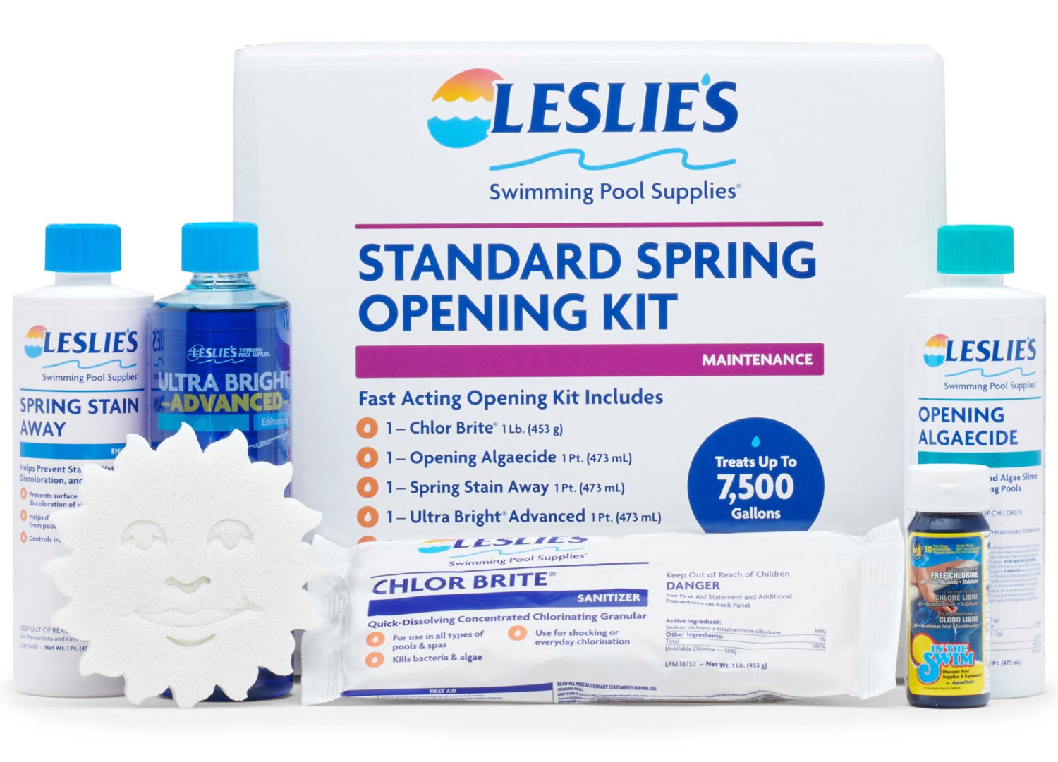 Leslie's Standard Spring Pool Opening Kit Contents